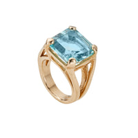 WATER OF THE SEA Gold Aquamarine Ring