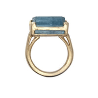 MAUI Gold Aquamarine Claw Ring