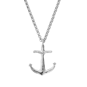 Silver Maxi Anchor Necklace