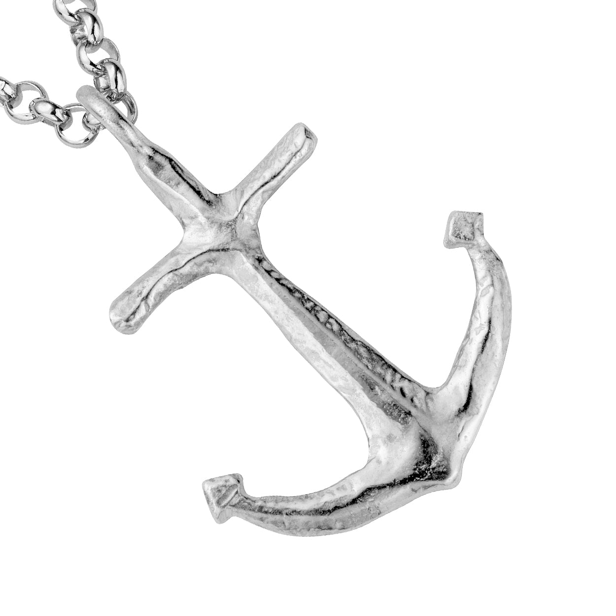 Silver Maxi Anchor Necklace