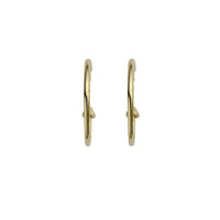 Gold Cupid Hoop Earrings