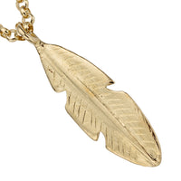 Gold Maxi Feather Necklace