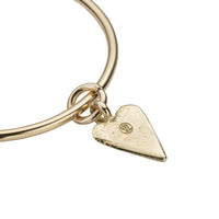 Gold Maxi Heart Bangle