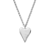 Silver Maxi Heart Necklace