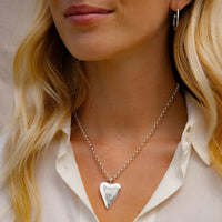 Silver Maxi Heart Necklace