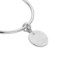 Silver Large Moon Bangle