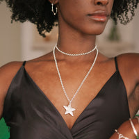 Silver Maxi Star Necklace