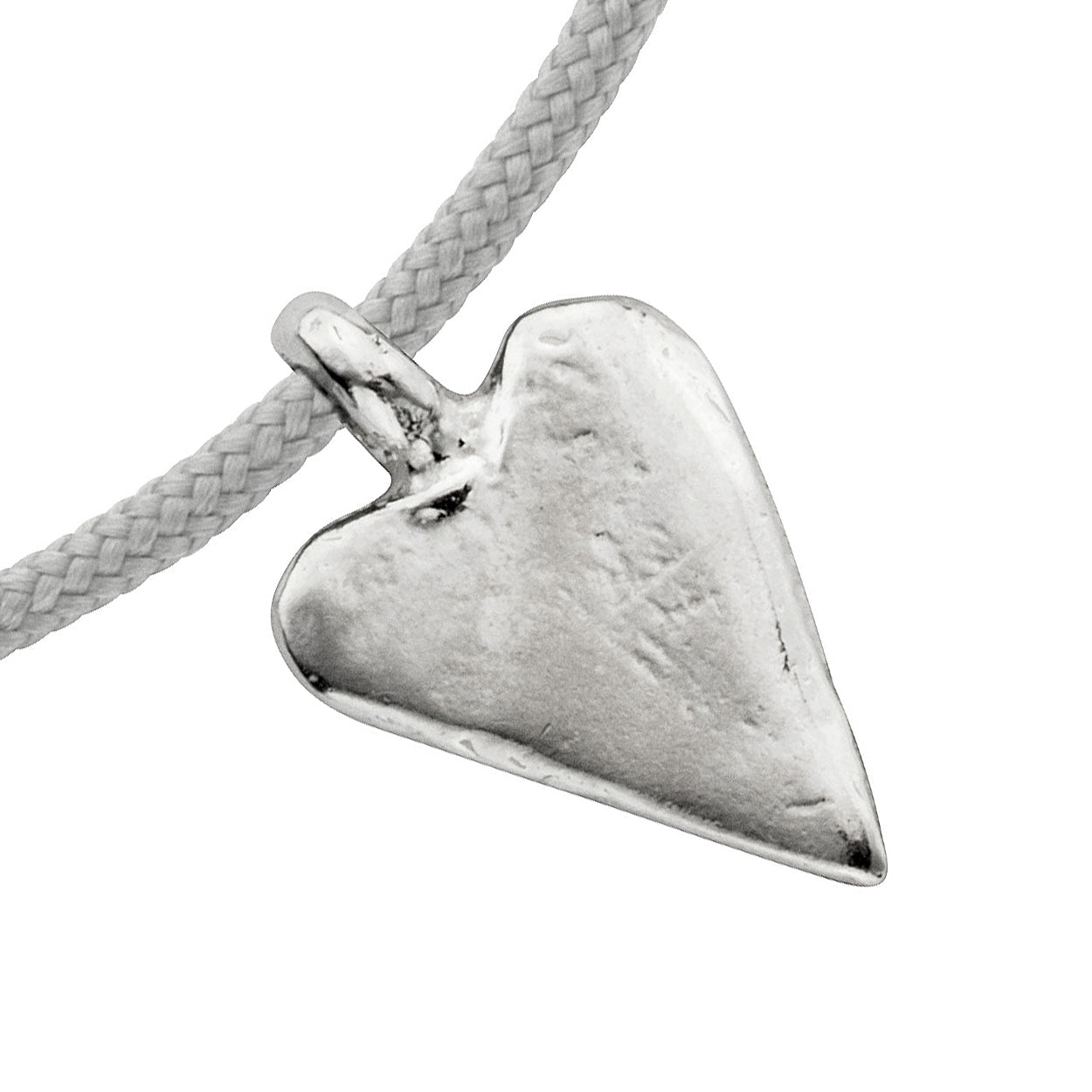 Silver Medium Heart Sailing Rope