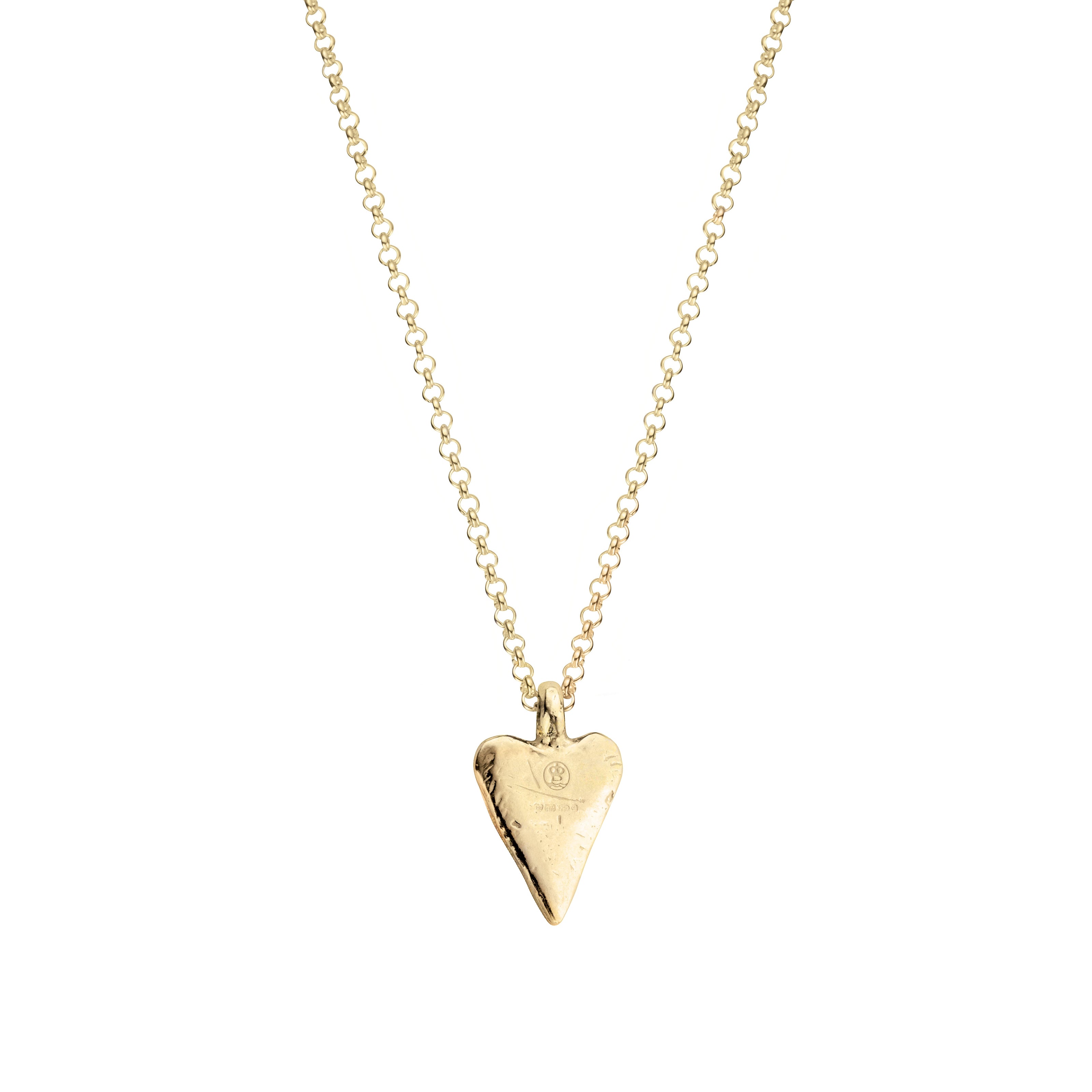 Gold Medium Heart Necklace