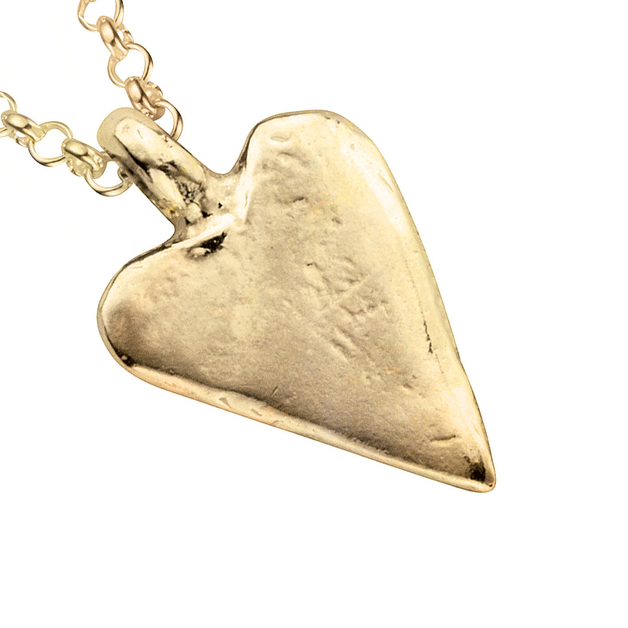 Gold Medium Heart Necklace