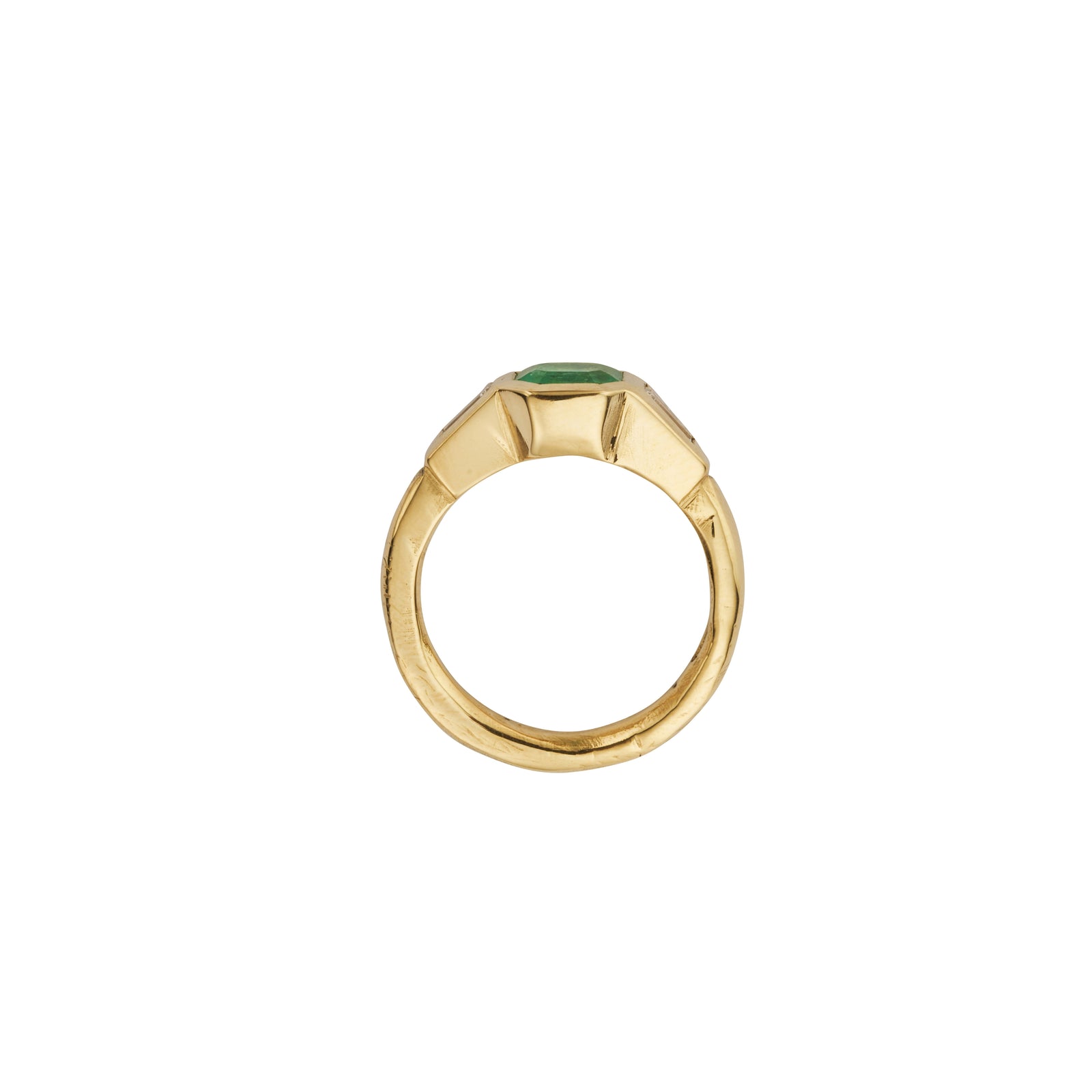 MEILIN Gold Emerald & Diamond Ring