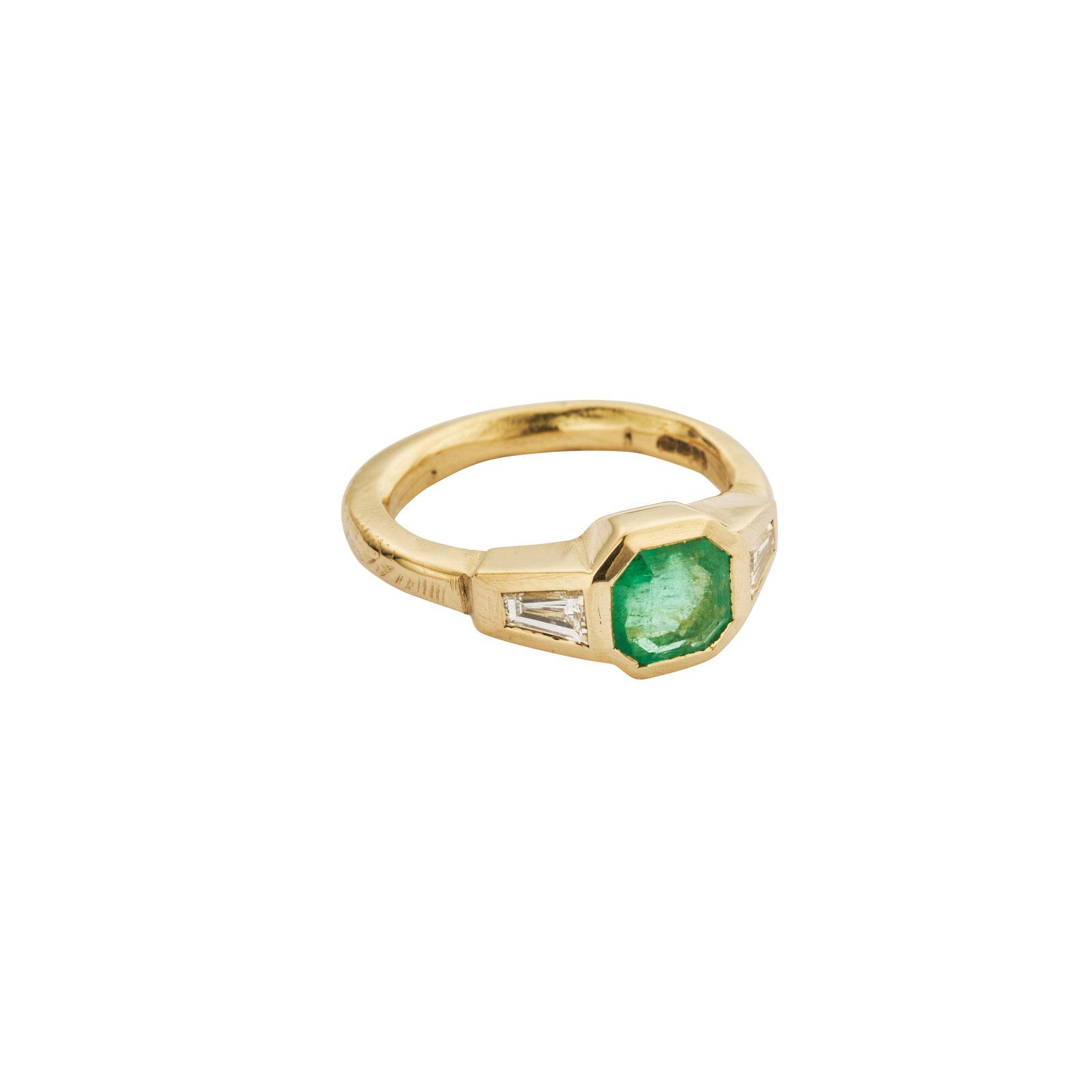 MEILIN Gold Emerald & Diamond Ring