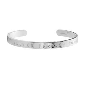 Men's Silver Luxury Signature Bangle