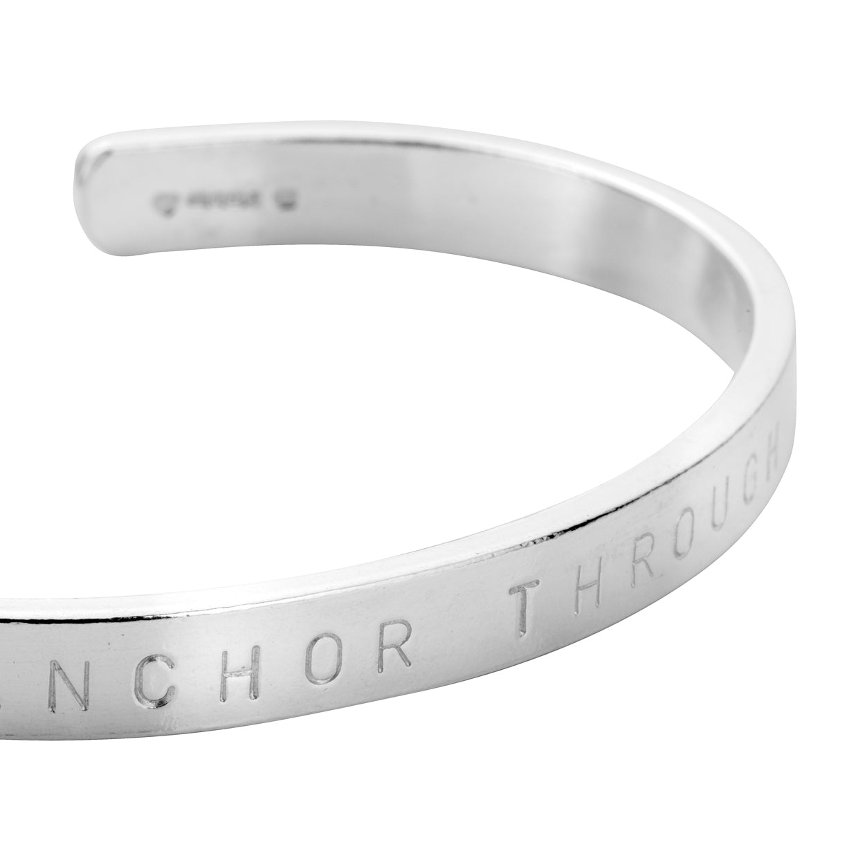 Men's Silver Luxury Signature Bangle