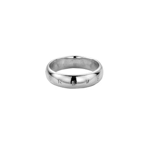 Silver Men's Arch Wedding Band