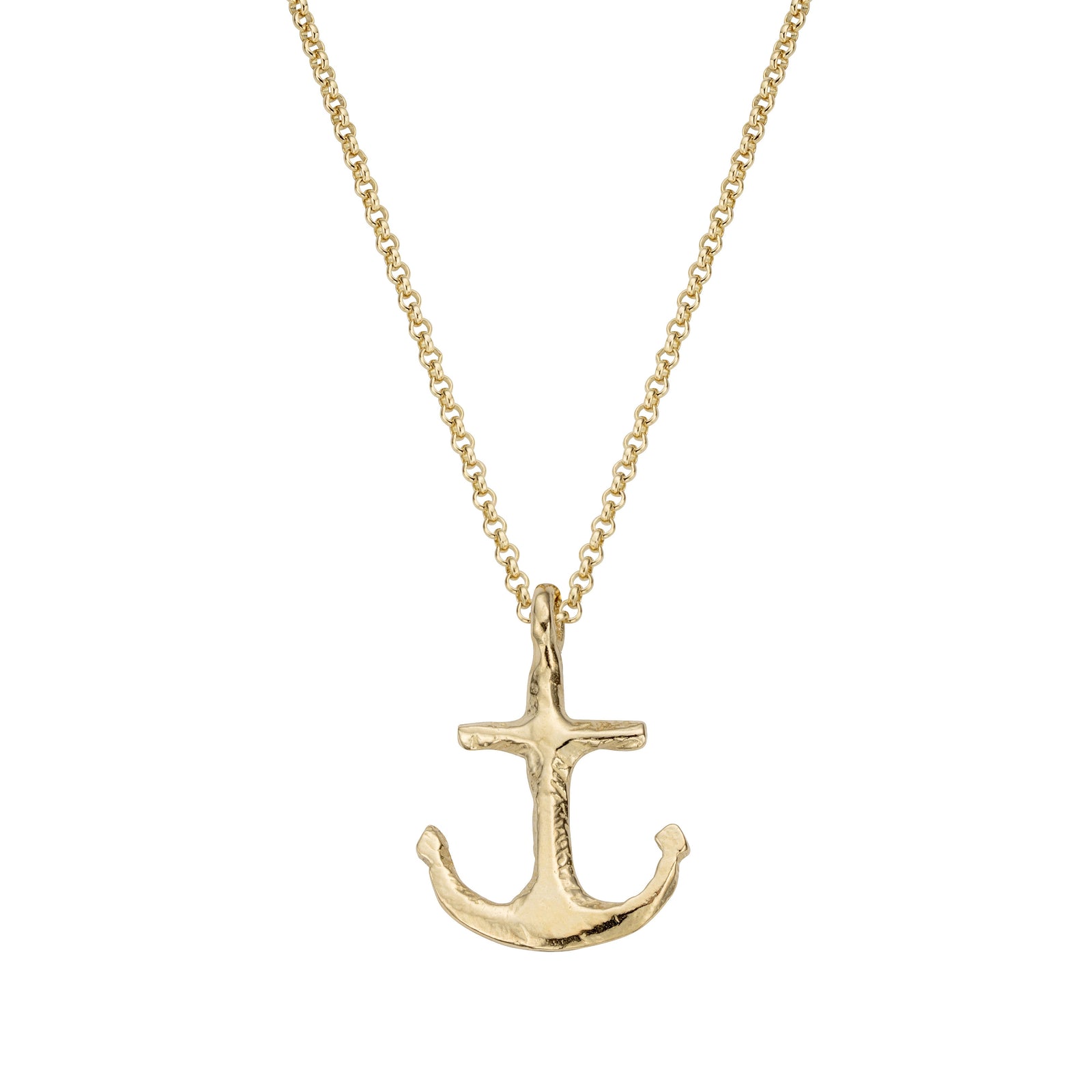 Gold Midi Anchor Necklace