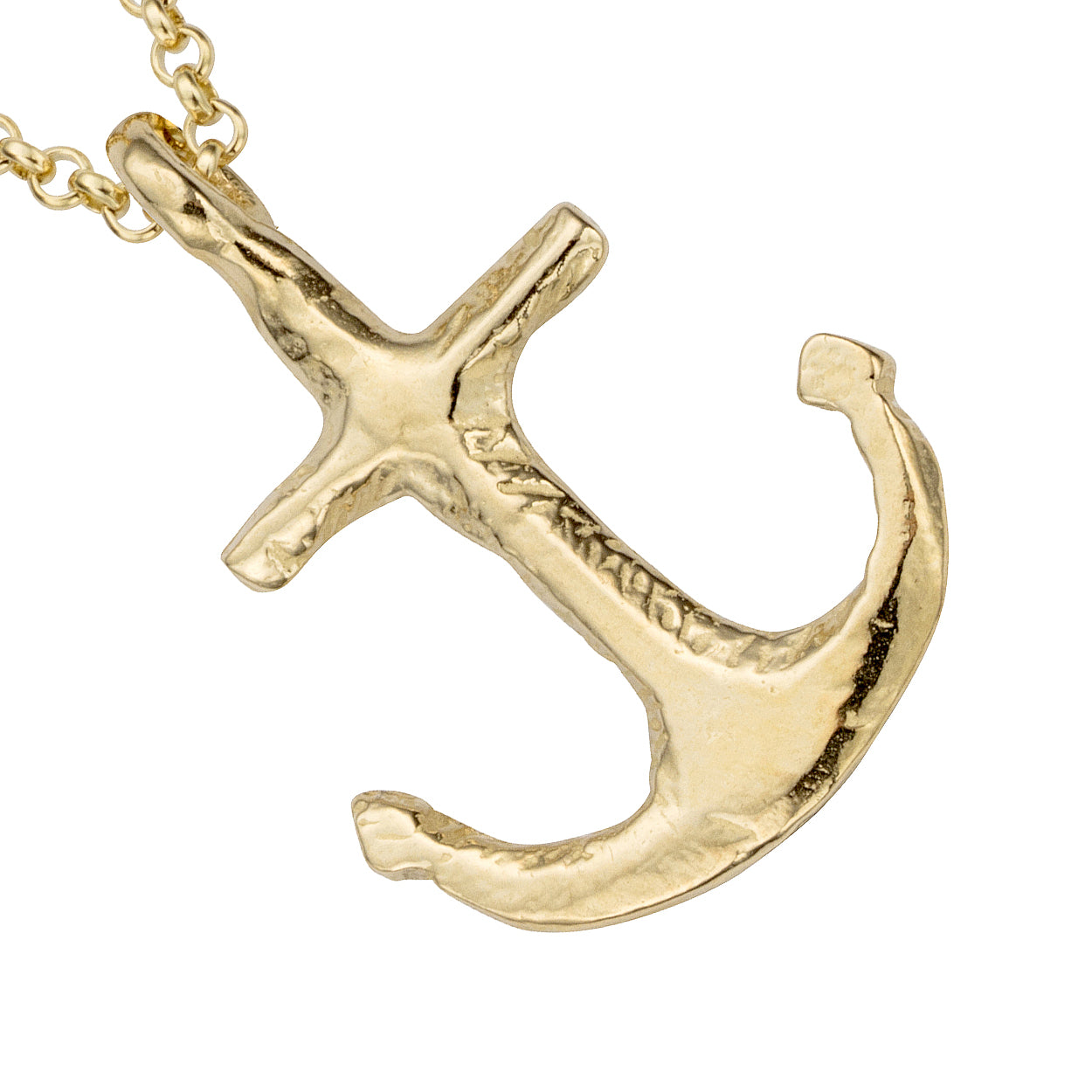 Gold Midi Anchor Necklace