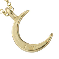 Gold Medium Crescent Moon Necklace