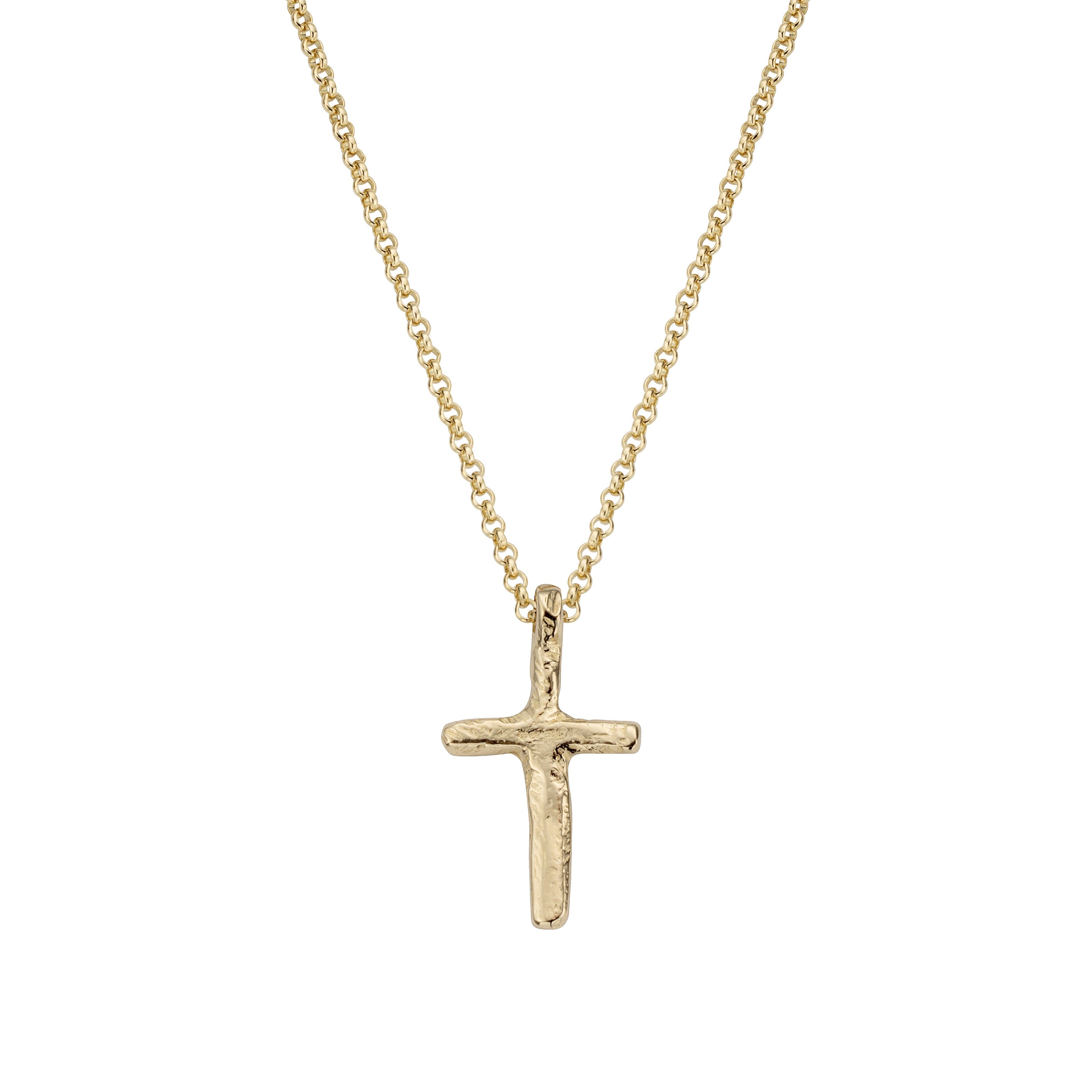 Gold Medium Cross Necklace