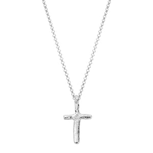 Silver Medium Cross Necklace