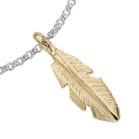 Silver & Gold Medium Feather Chain Bracelet