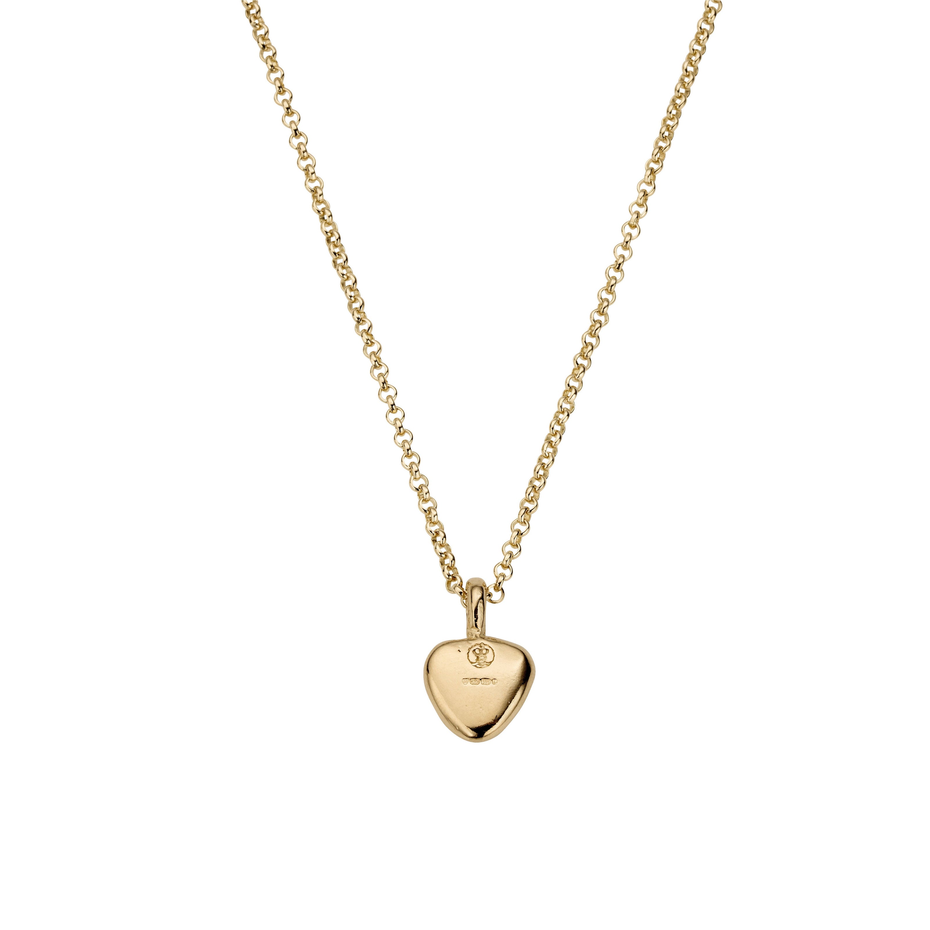 Gold Midi Grateful Heart Necklace