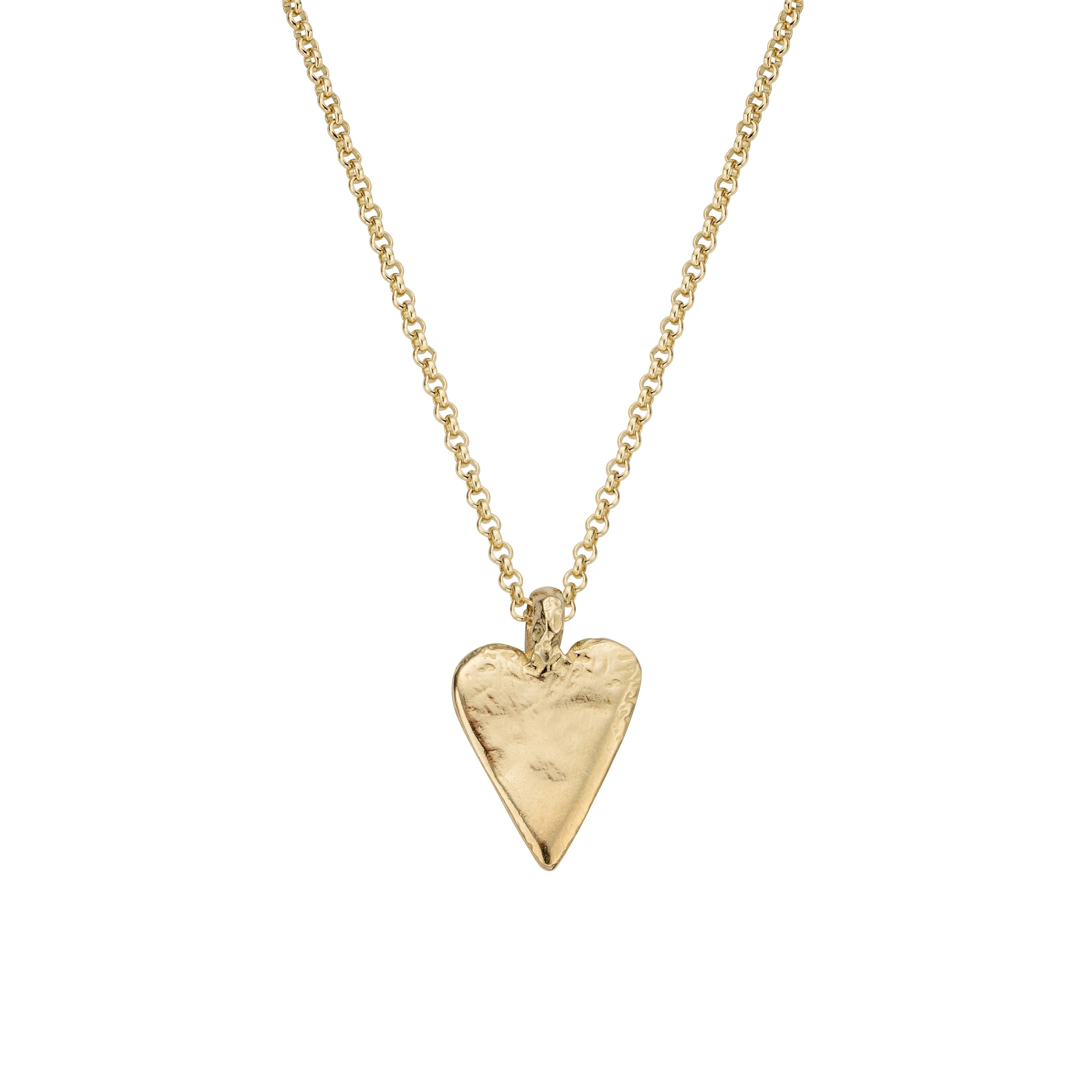 Gold Midi Heart Necklace
