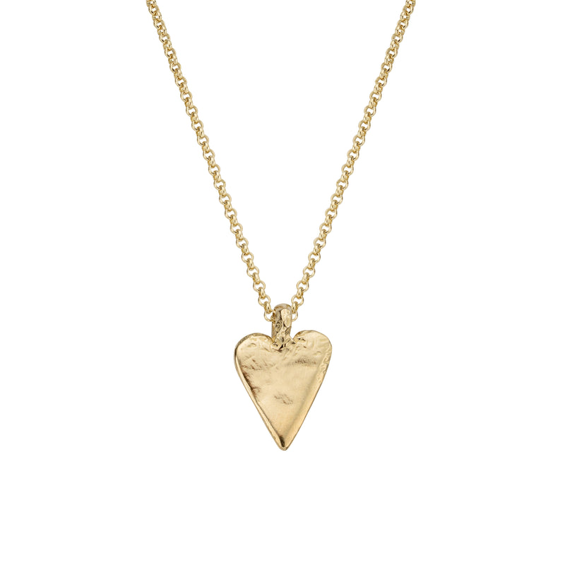 Gold Midi Heart Necklace