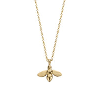 Gold Large Honey Bee Necklace