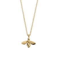 Gold Large Honey Bee Necklace