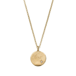 Gold Diamond Midnight Moon Necklace