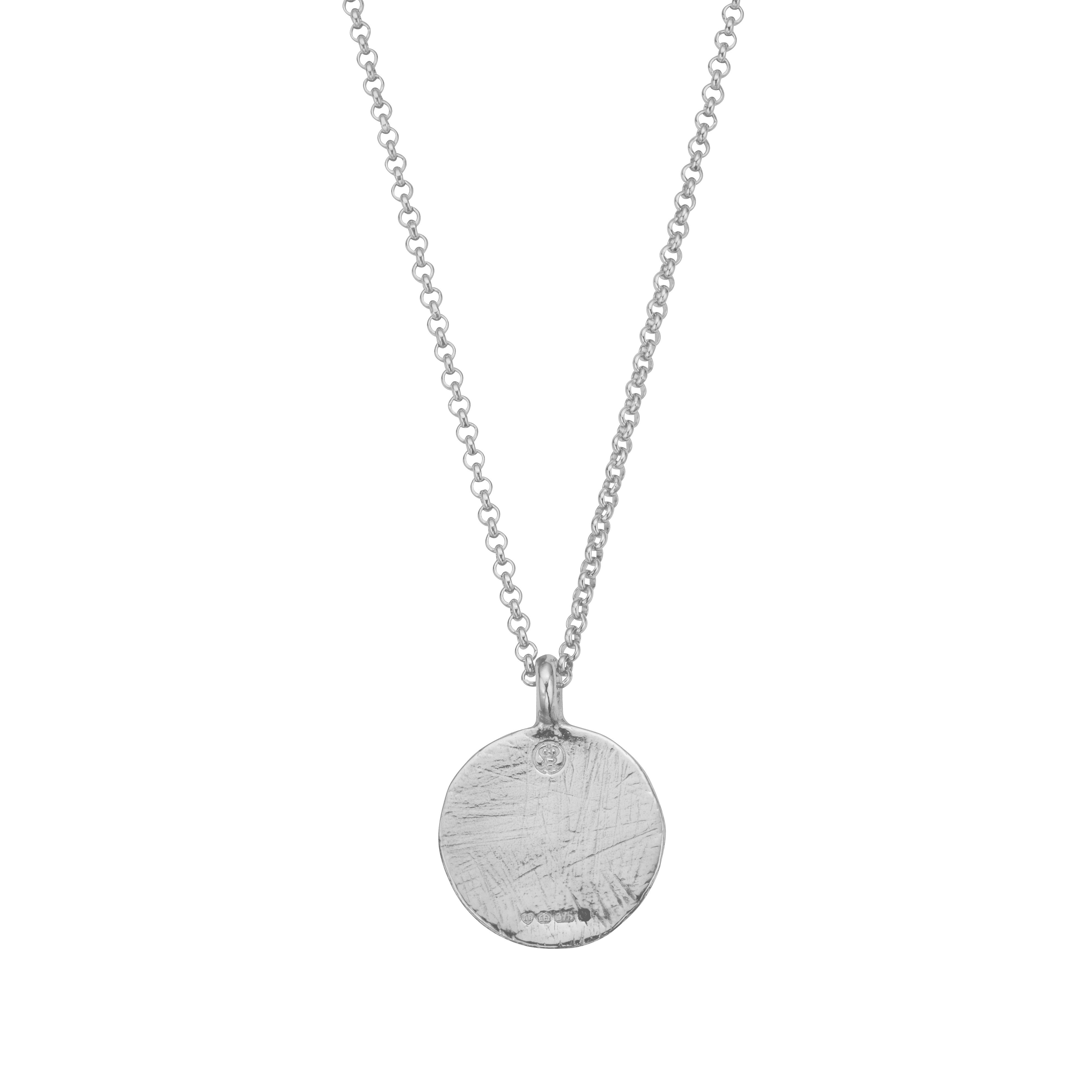 ★MIDNIGHT MOMENT.★ cosmic pierce necklace silver Silver Diamond Midnight Moon Necklace – Daniella Draper