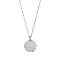 Silver Diamond Midnight Moon Necklace