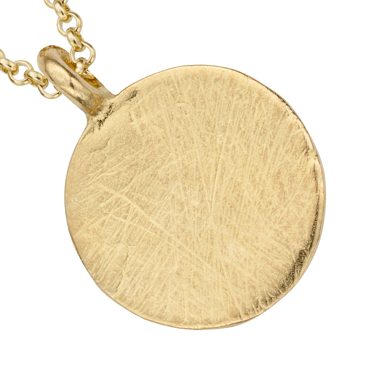 Gold Large Moon Necklace