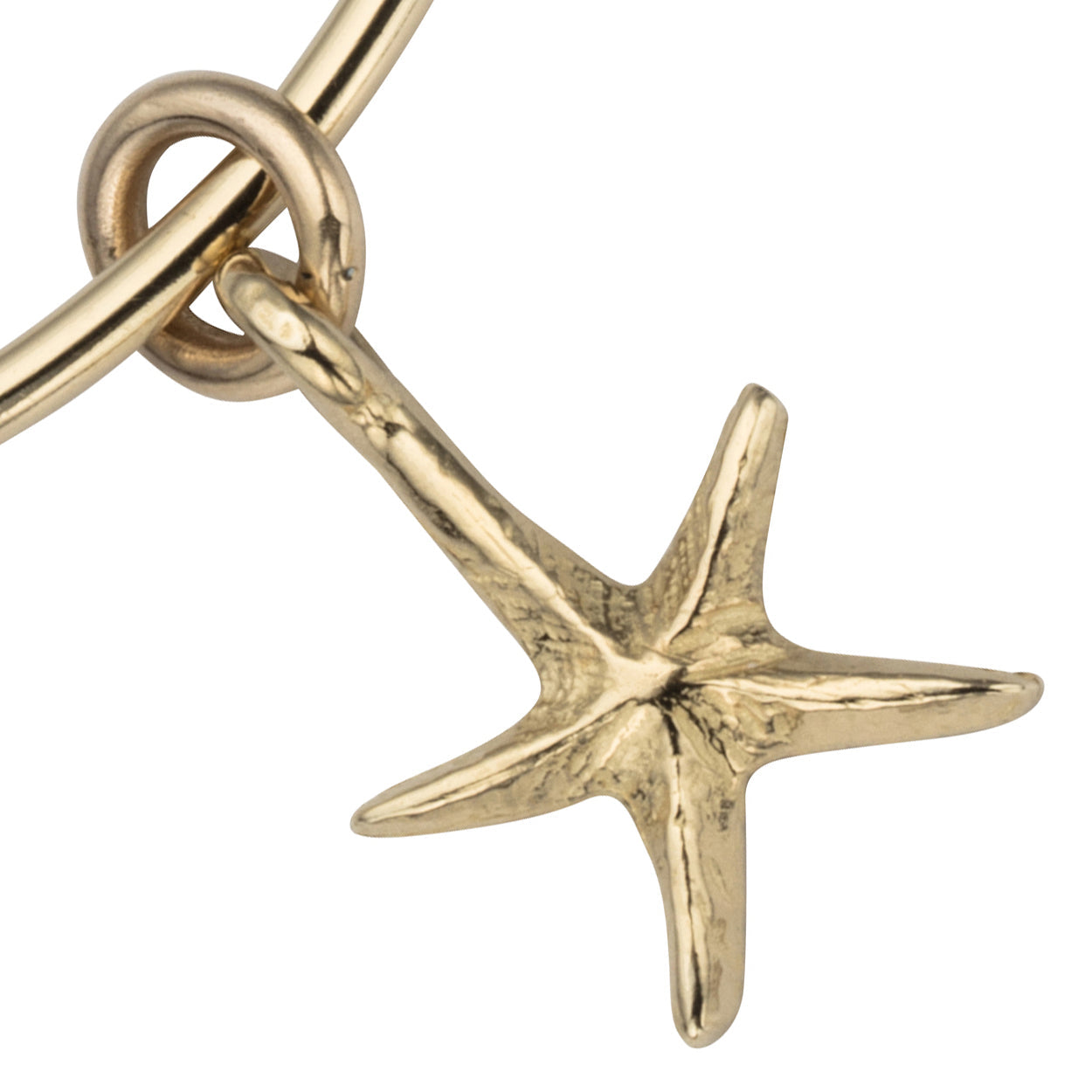 Gold Medium Starfish Bangle