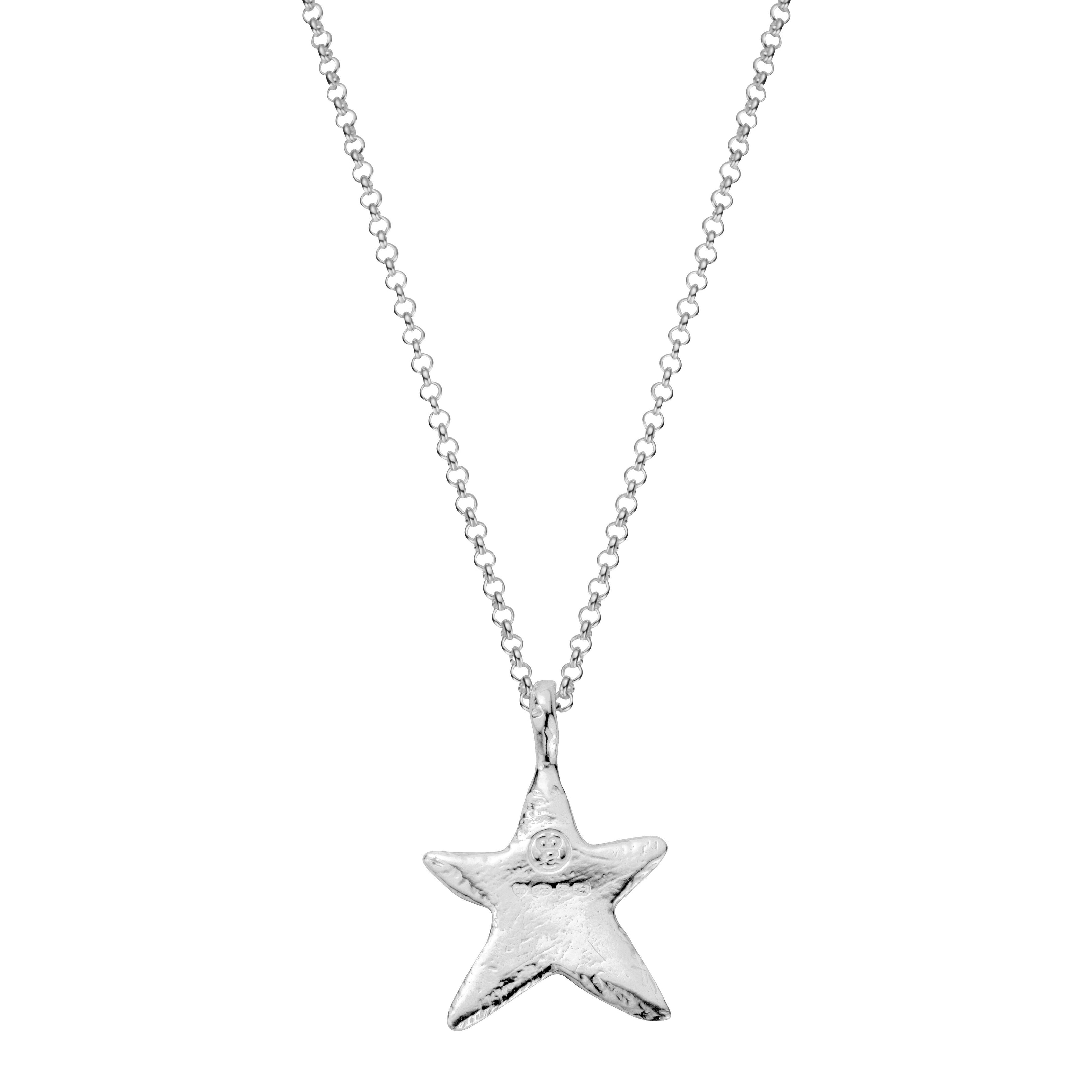 Silver Midi Star Necklace