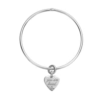 Silver Medium You Are Loved Bangle