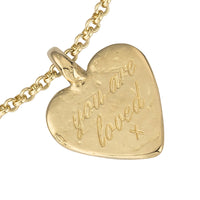 Gold Medium You Are Loved Chain Bracelet