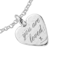 Silver Medium You Are Loved Chain Bracelet