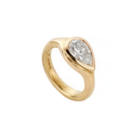 MILA Gold Pear Diamond Ring