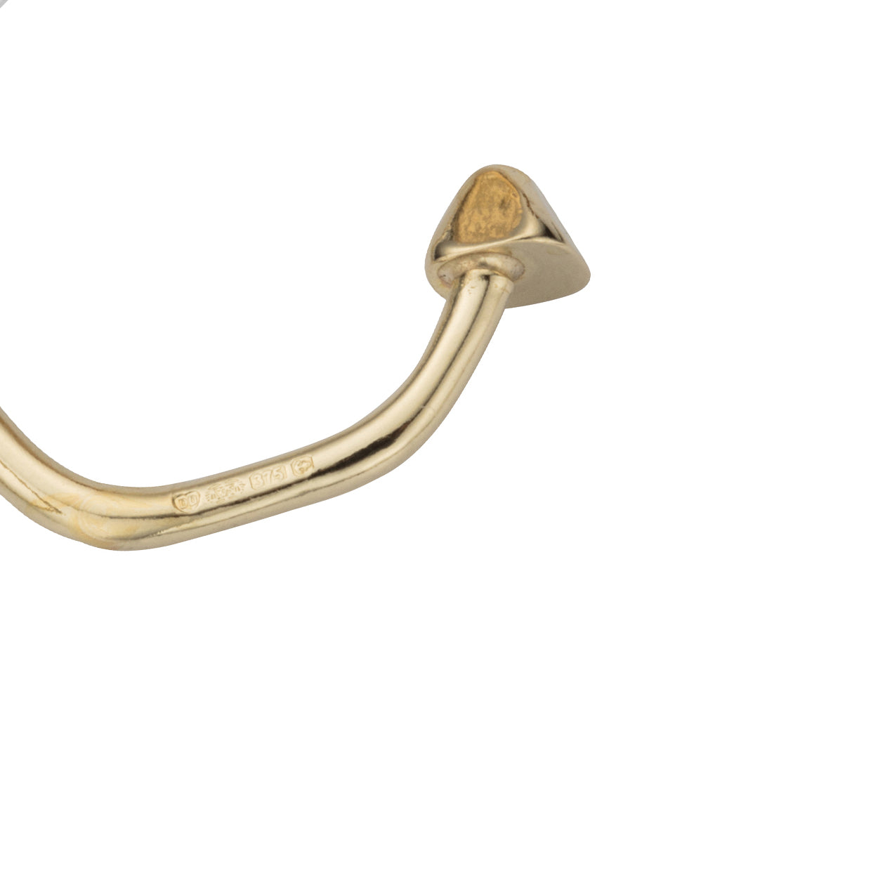 Gold Mini Cupid Hoop Earrings
