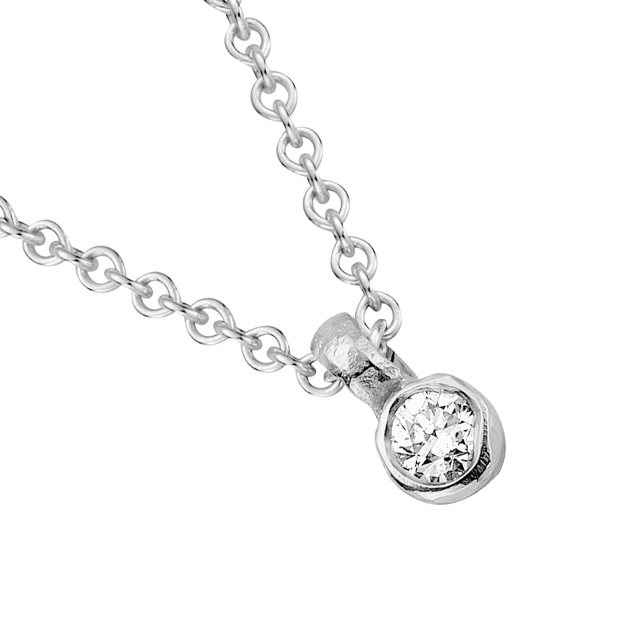 Silver Mini Diamond Necklace