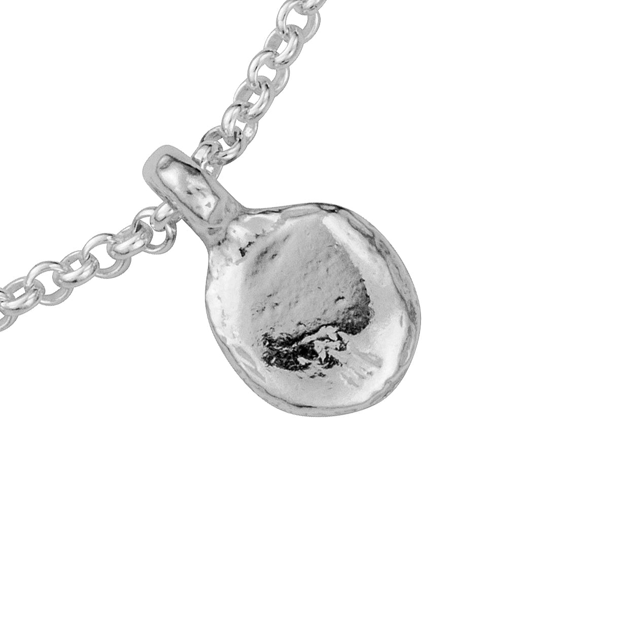 Silver Mini Disc Chain Bracelet