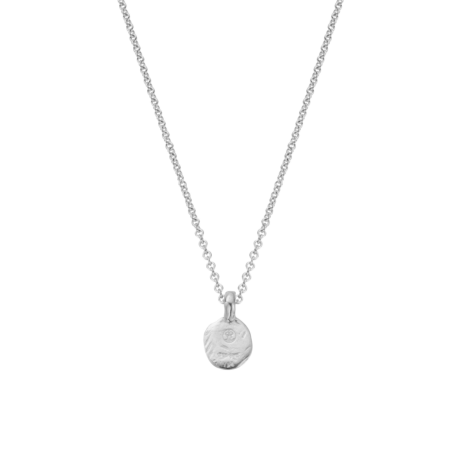 Silver Mini Disc Necklace