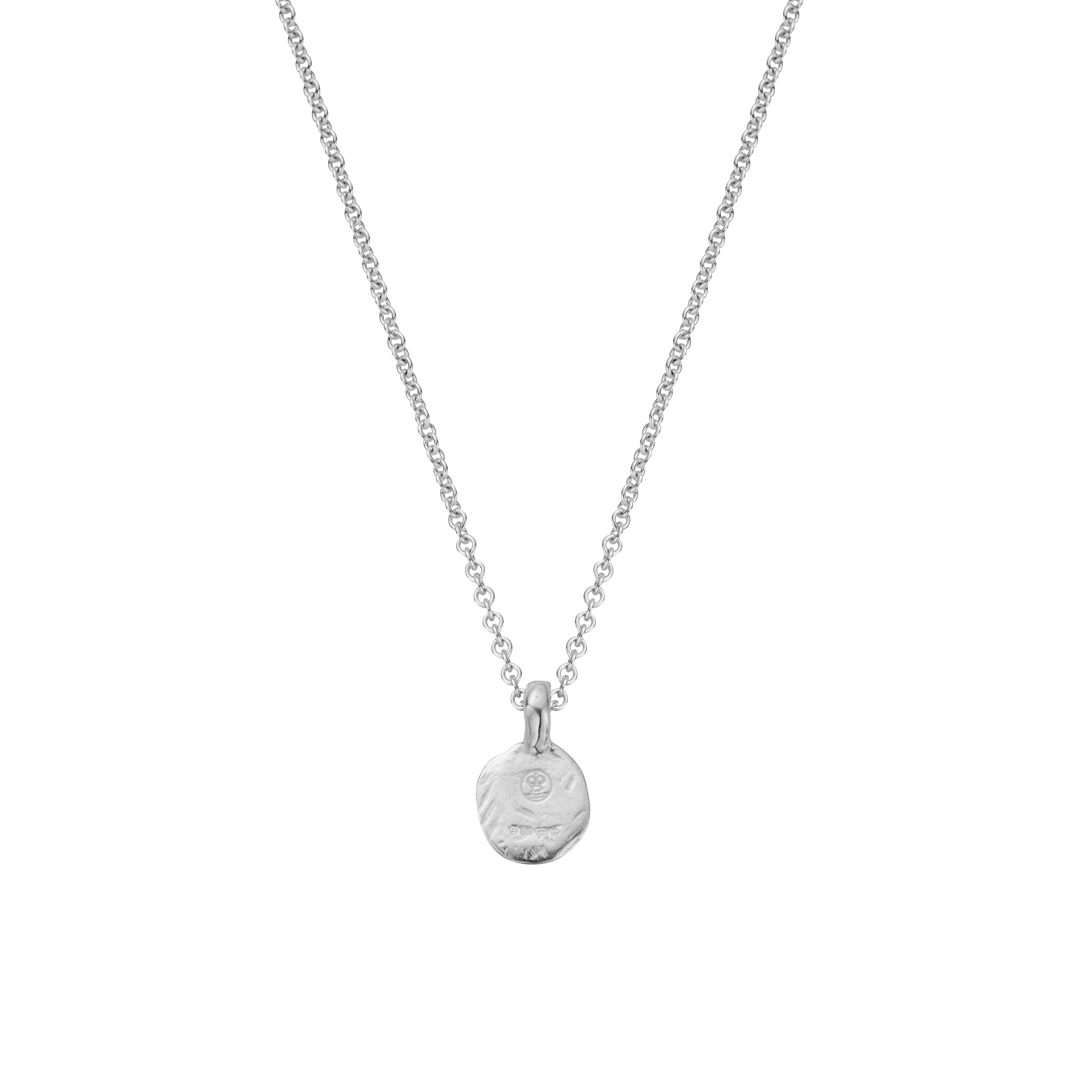 Silver Mini Disc Necklace