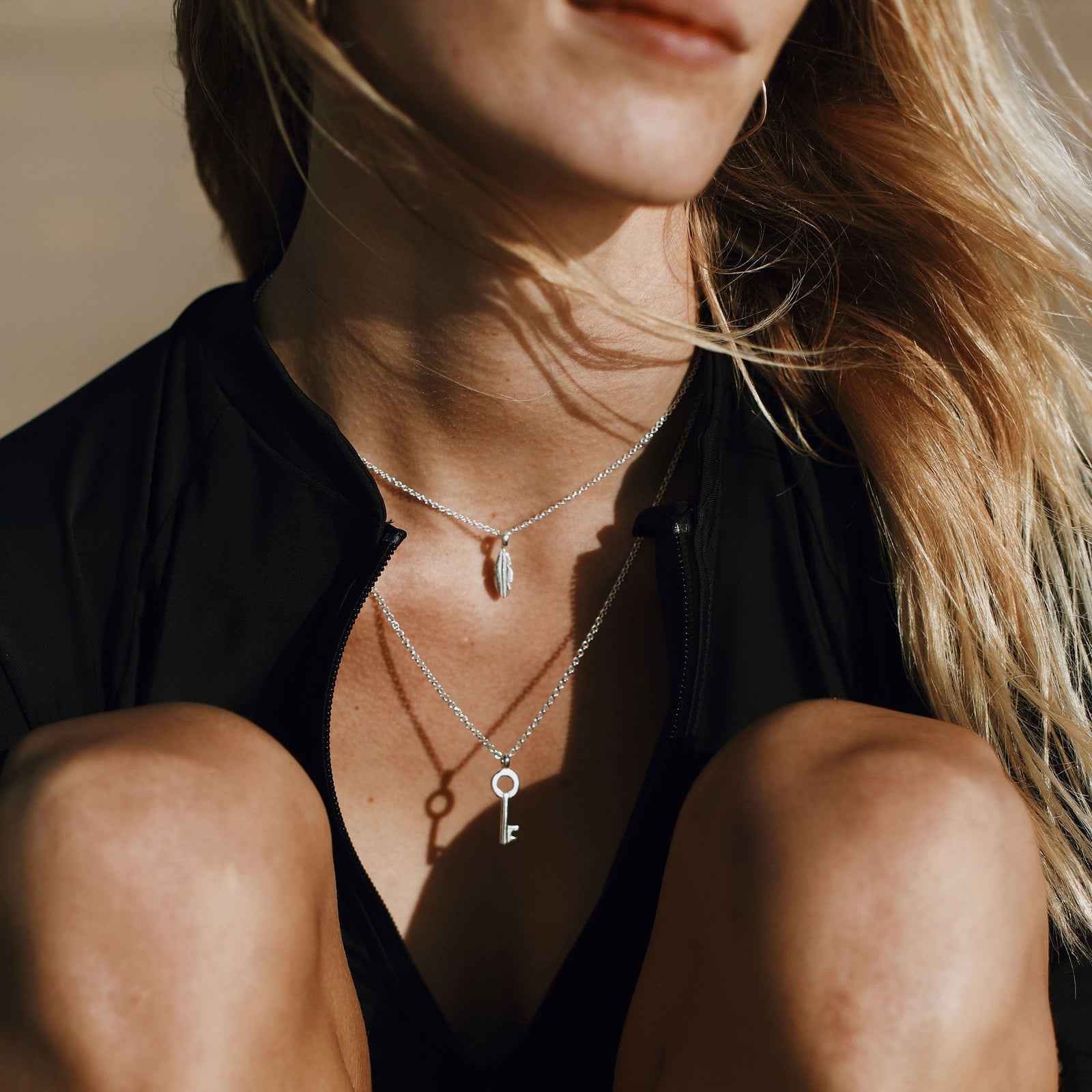 Silver Baby Feather Necklace