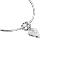 Silver Mini Heart Bangle