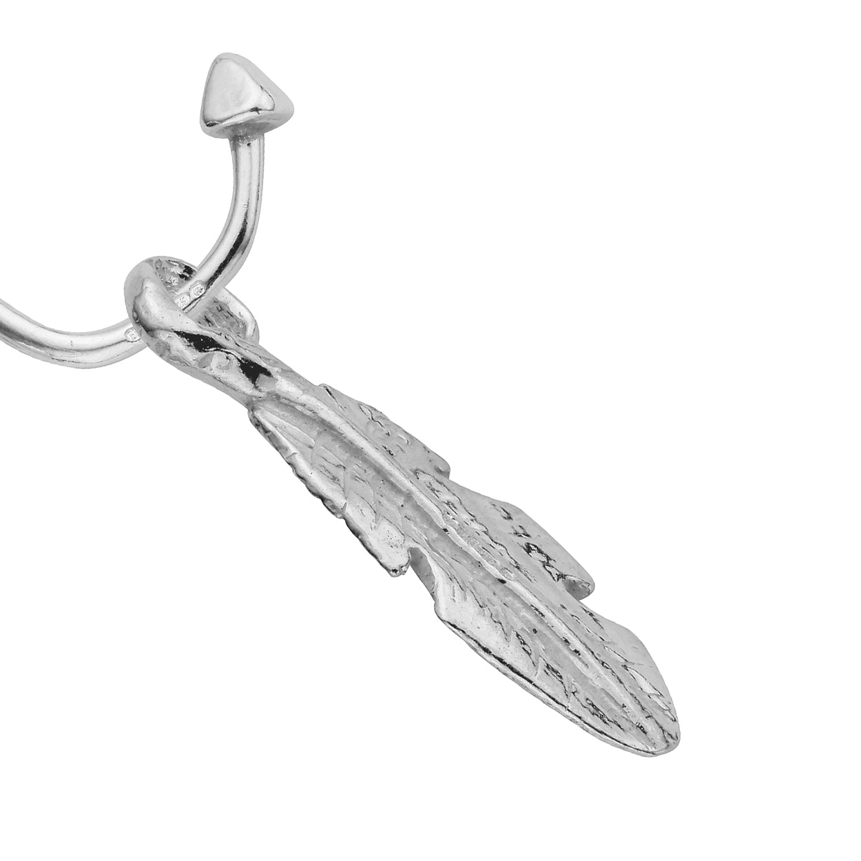 Silver Medium Feather Charms