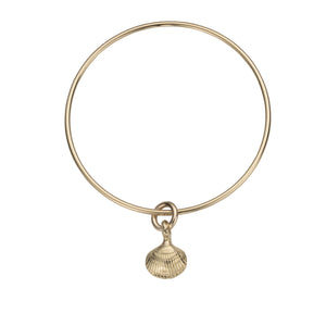 Gold Mini Shell Bangle