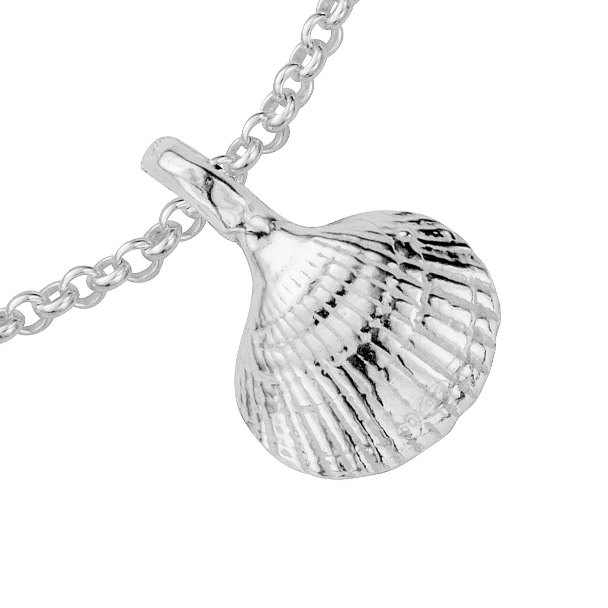 Silver Mini Shell Chain Bracelet
